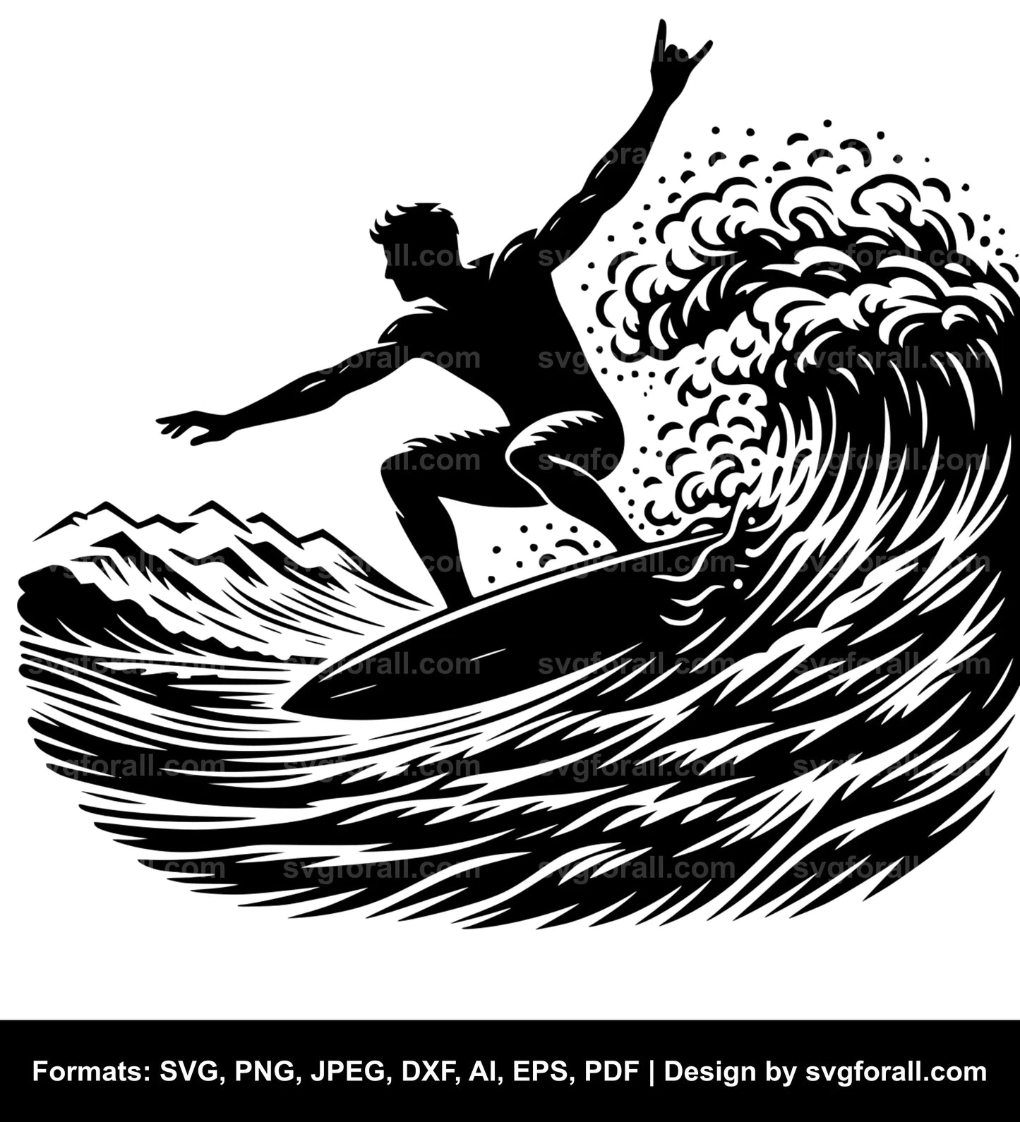 Surfer Black SVG