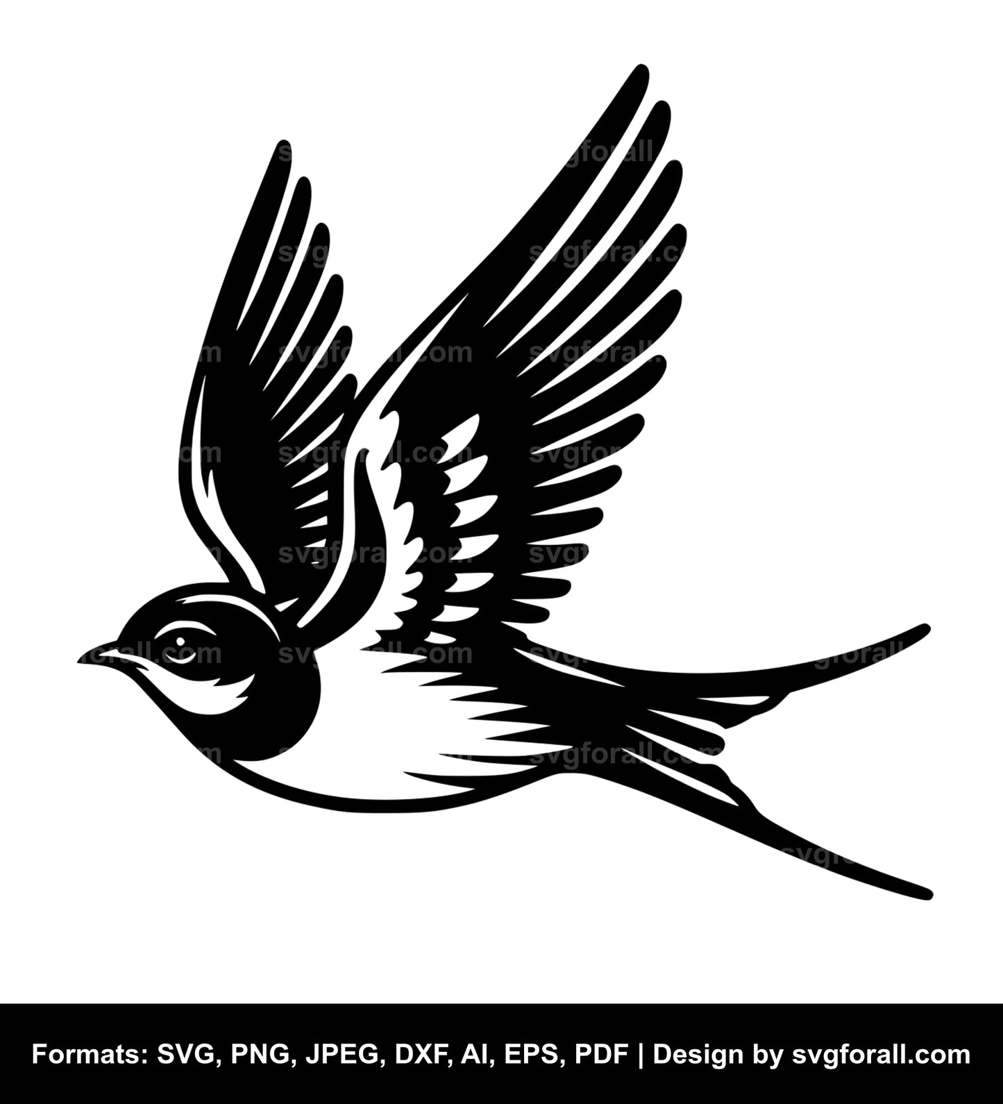 Swallow Bird SVG