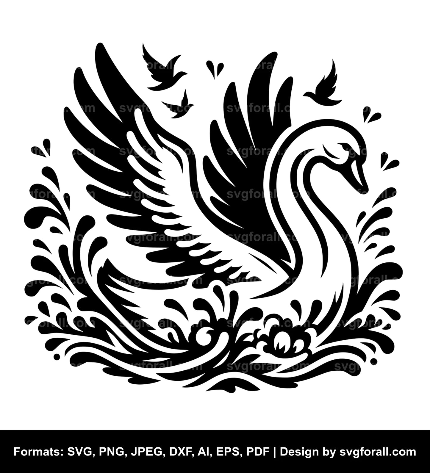 Swan SVG File