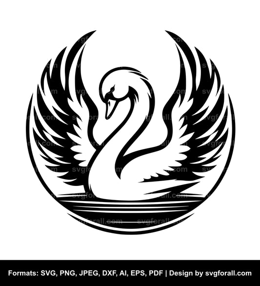 Swan SVG Vector