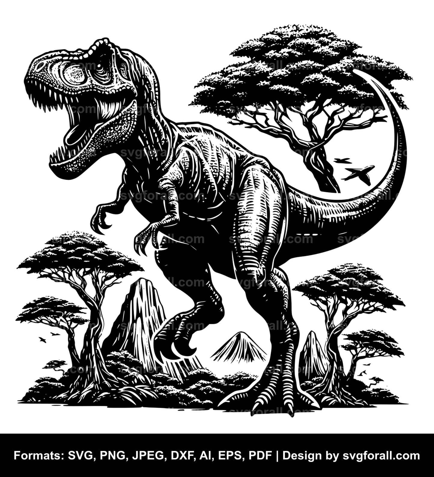 T Rex SVG File