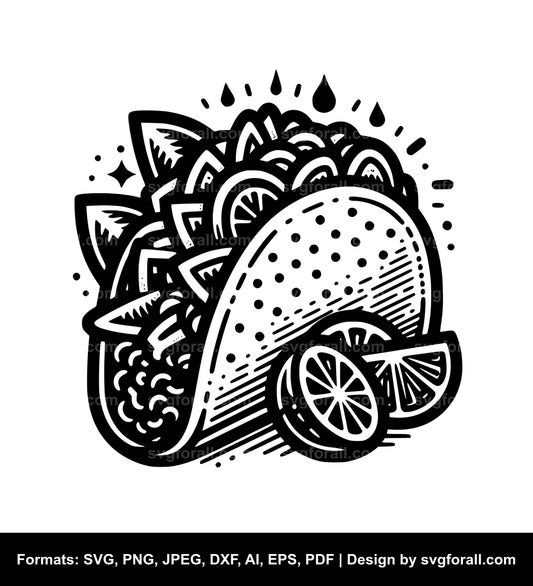 Taco SVG Vector