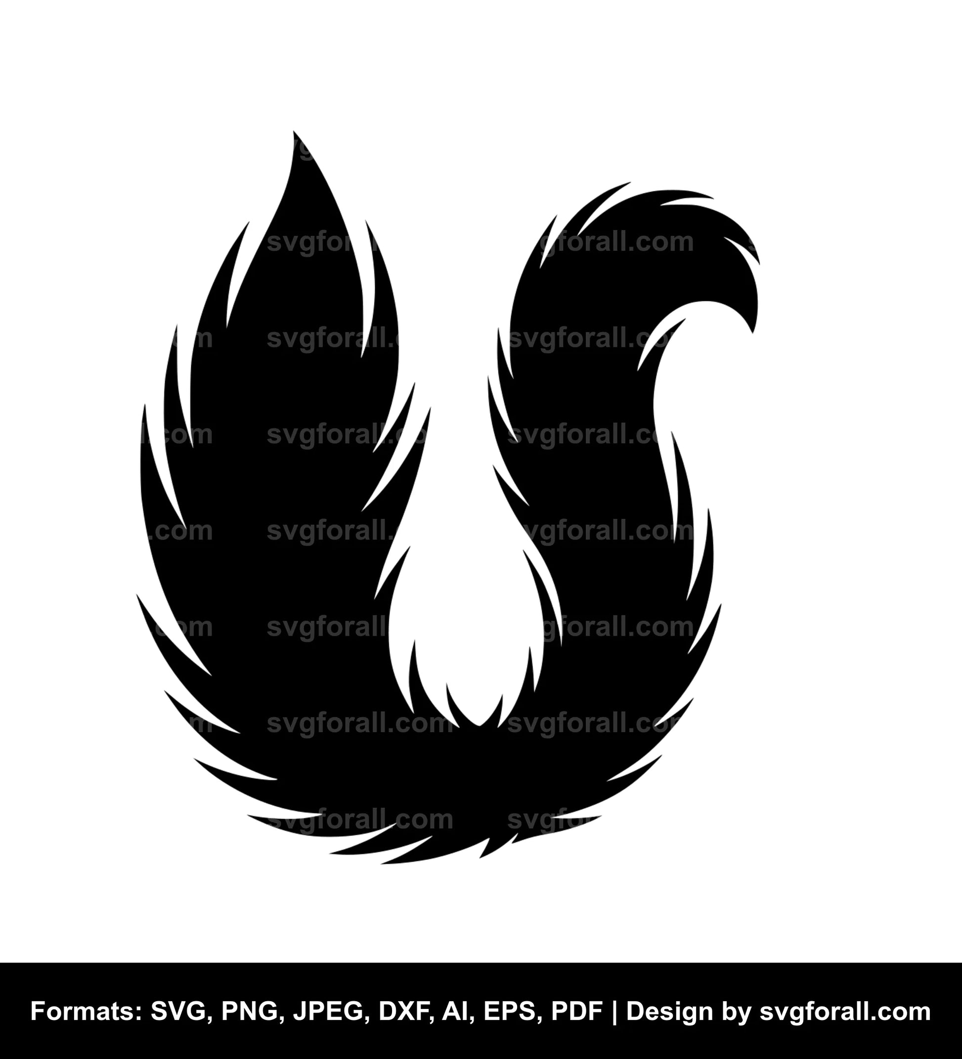 Tail Black SVG