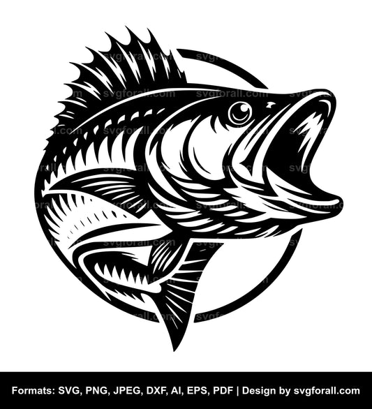 Tarpon Fish Black SVG