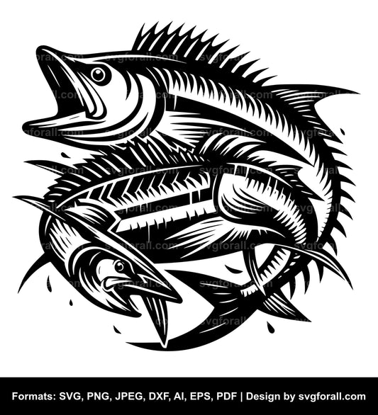 Tarpon Fish SVG File