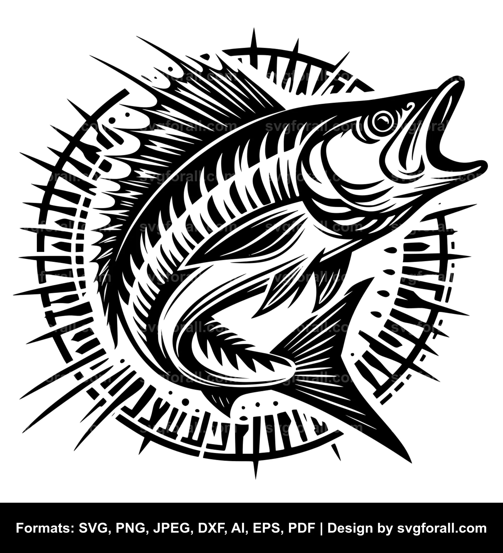 Tarpon Fish SVG PNG