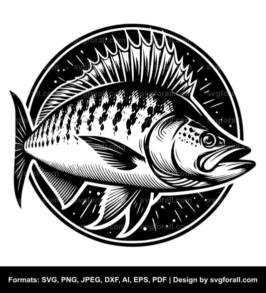 Tarpon Fish Vector SVG