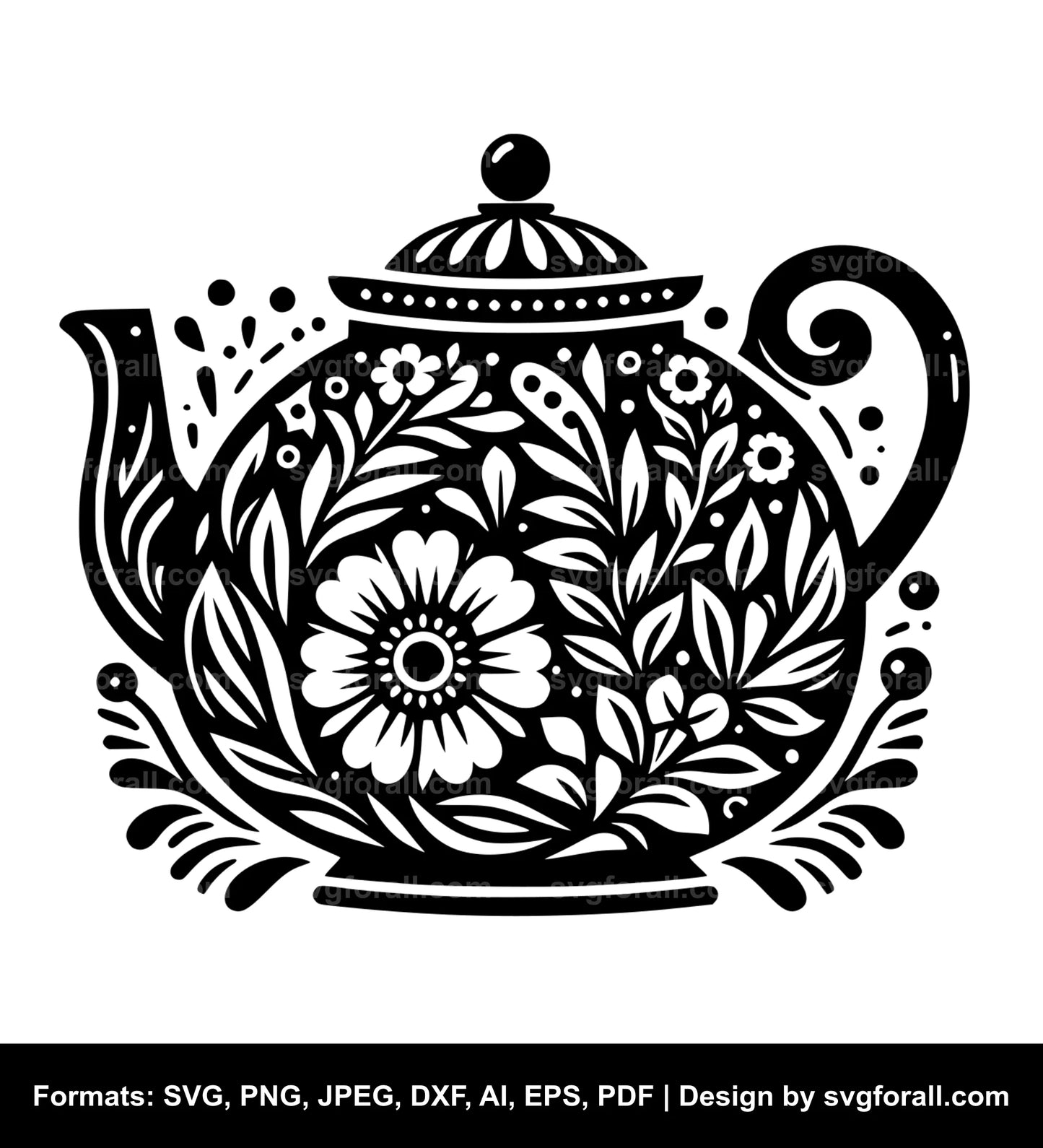 Teapot Black SVG