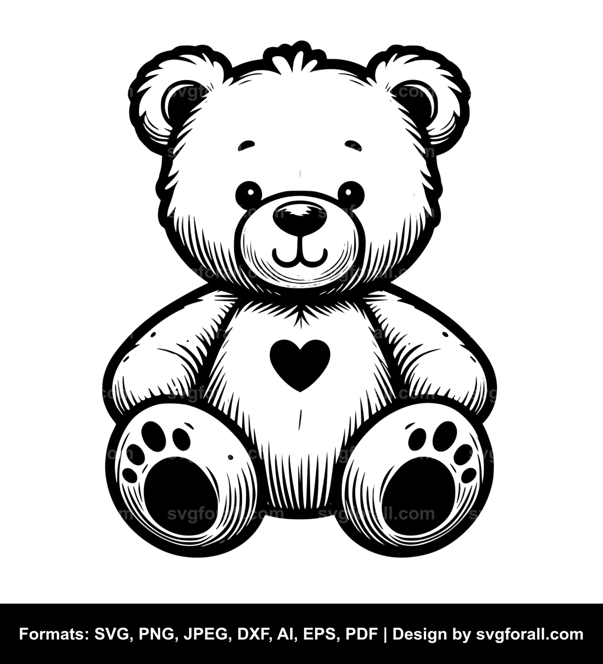 Teddy Bear SVG PNG