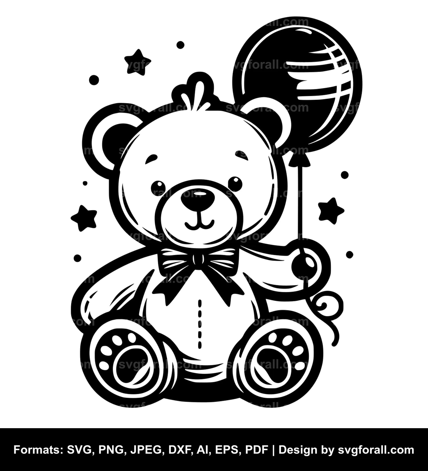 Teddy Bear SVG Vector