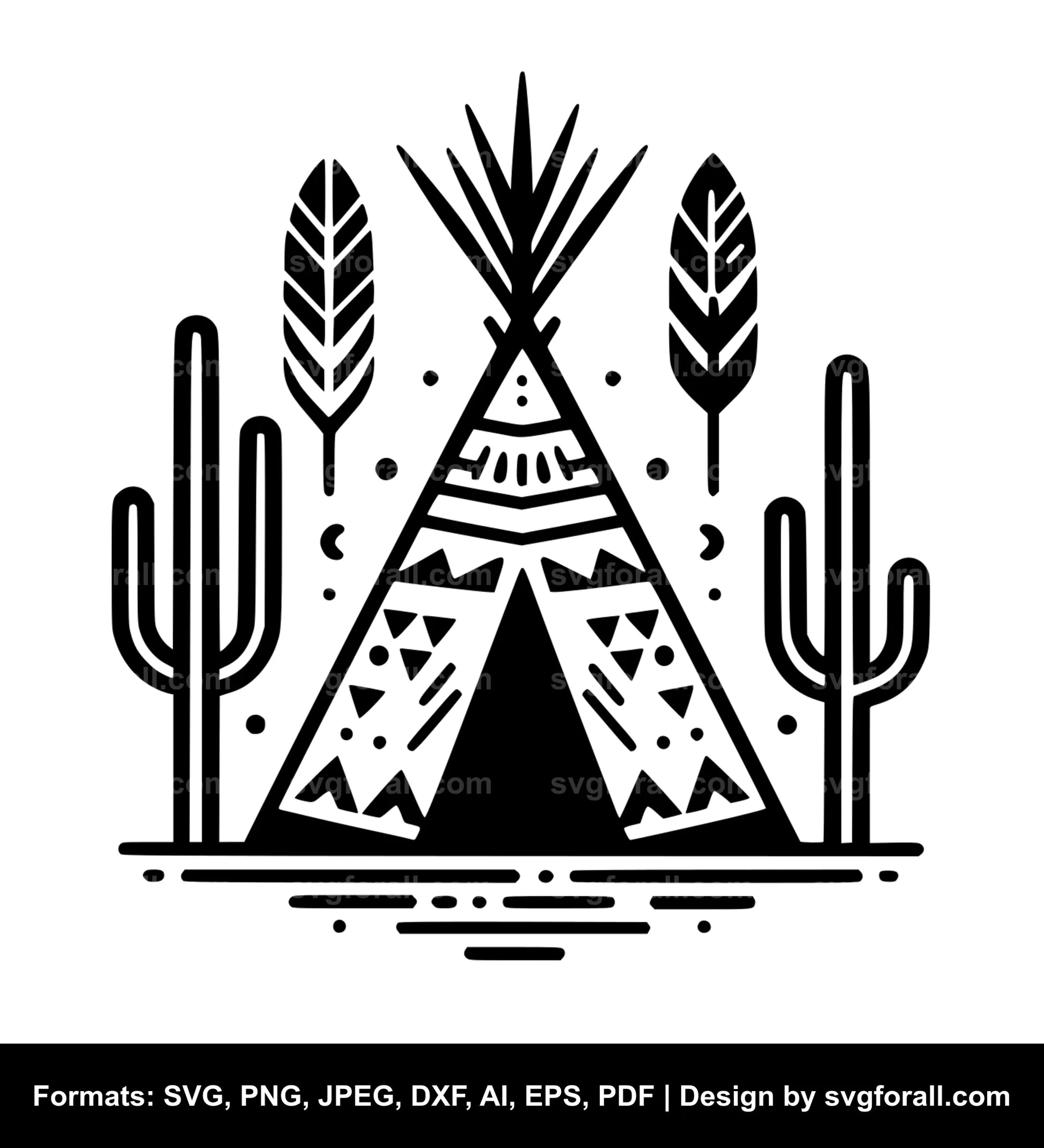 Teepee Cricut SVG