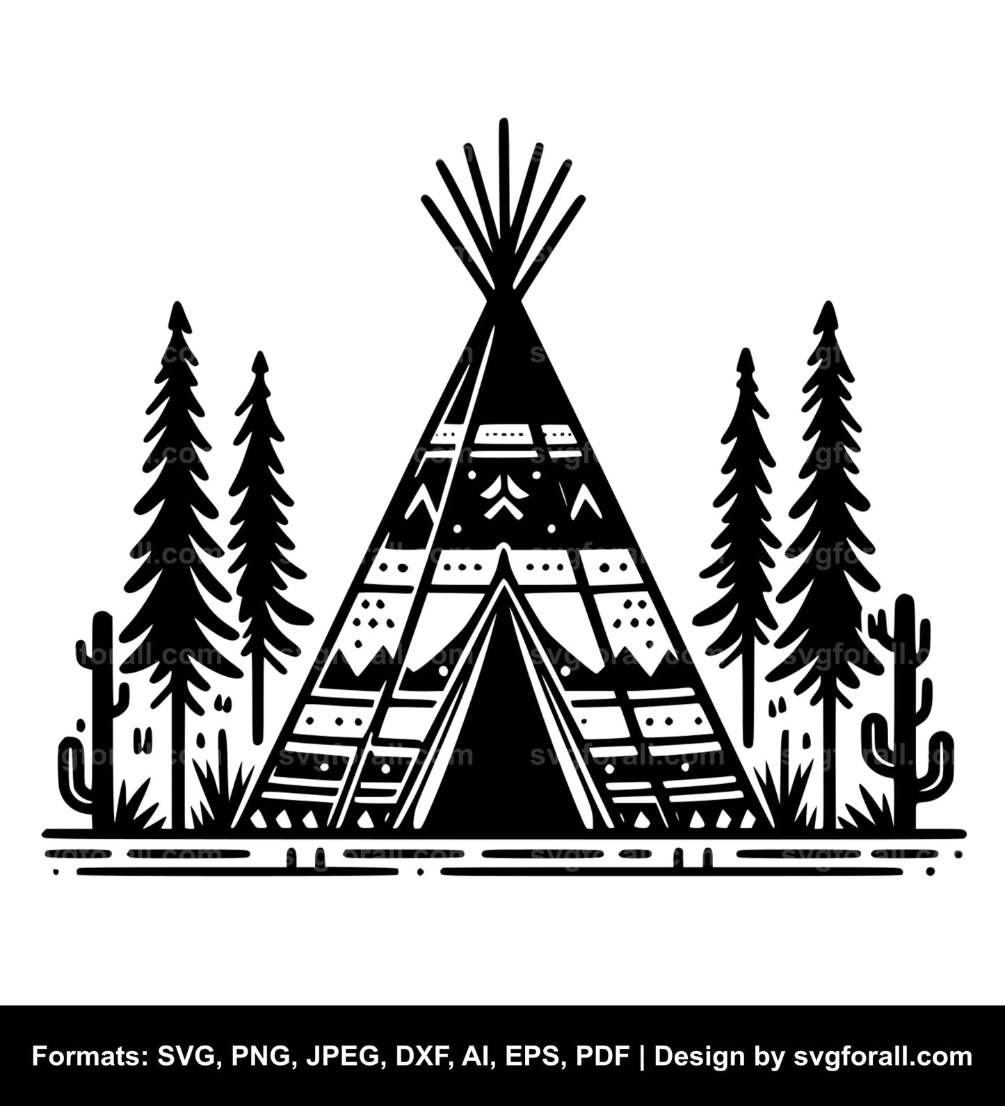 Teepee SVG Design