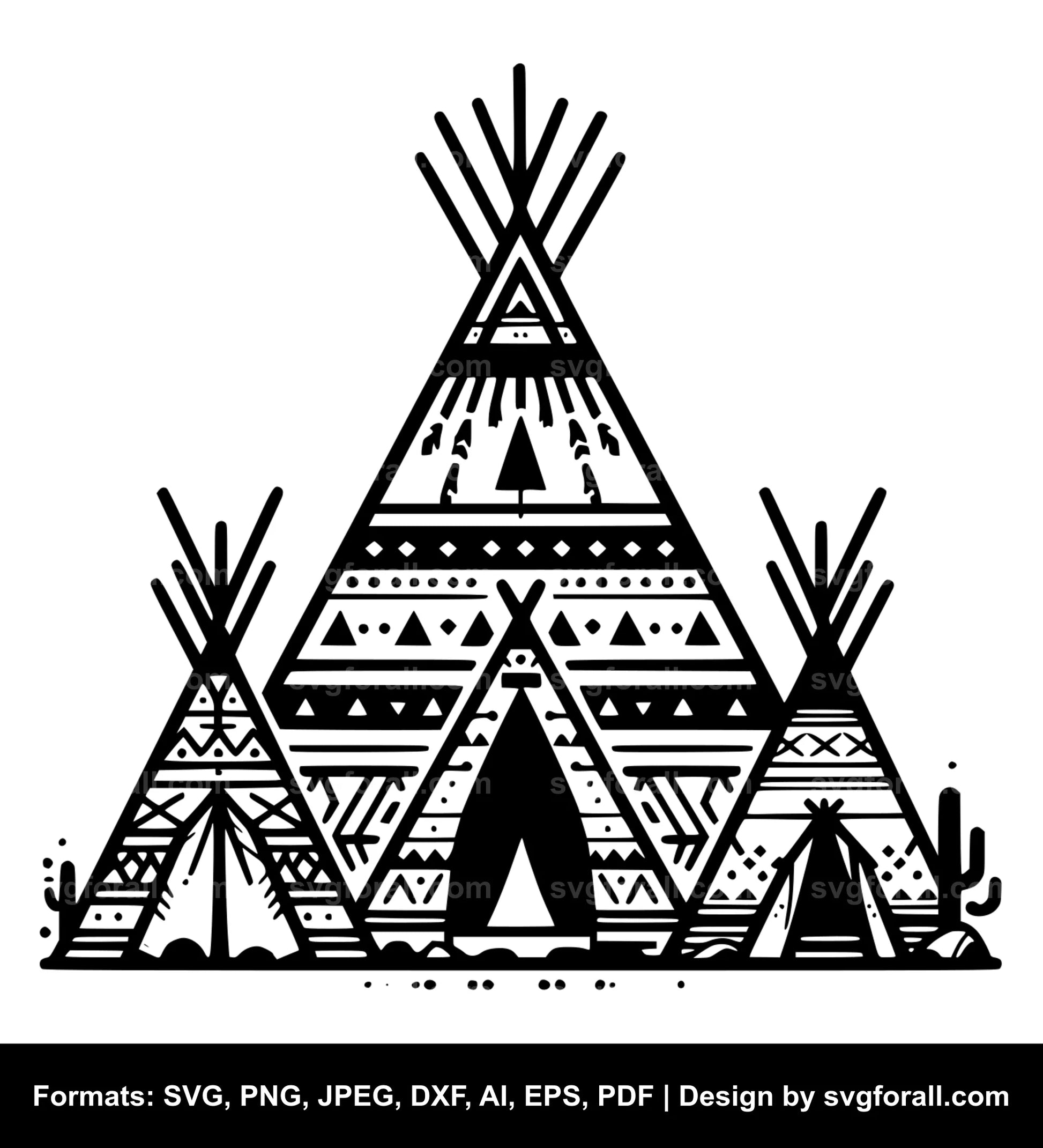 Teepee SVG File