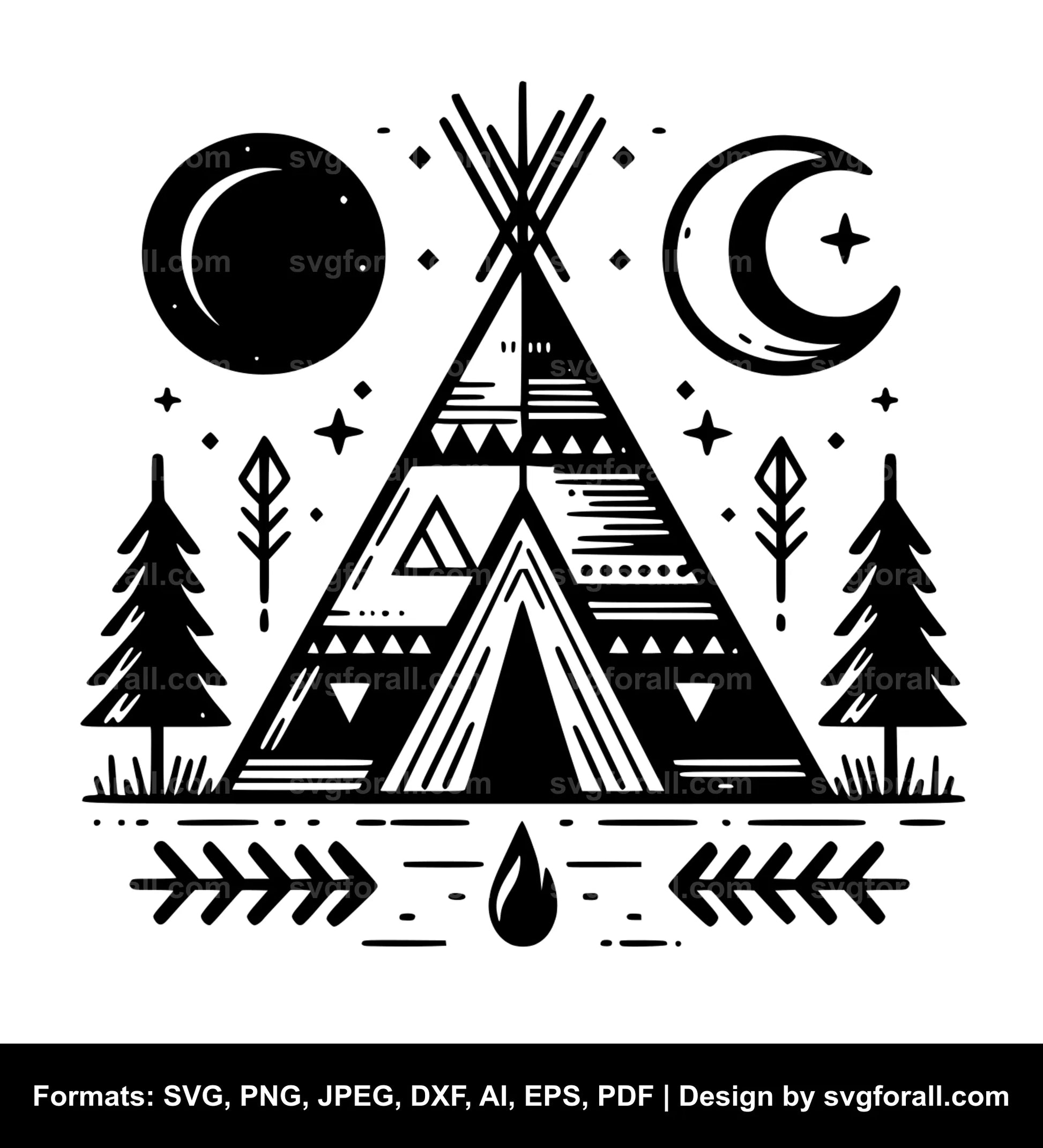 Teepee SVG Vector