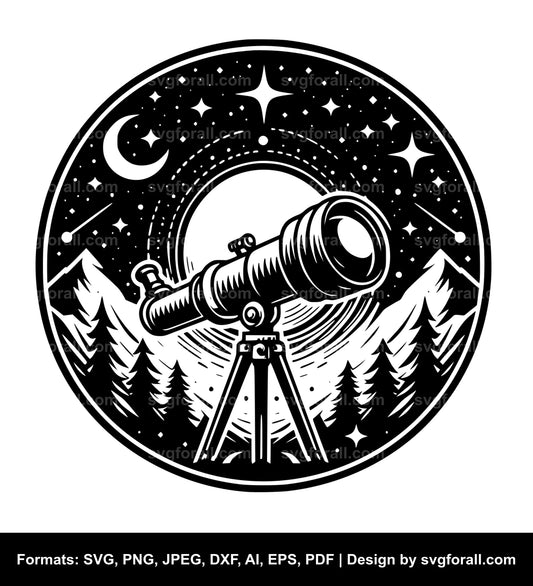 Telescope SVG Clipart