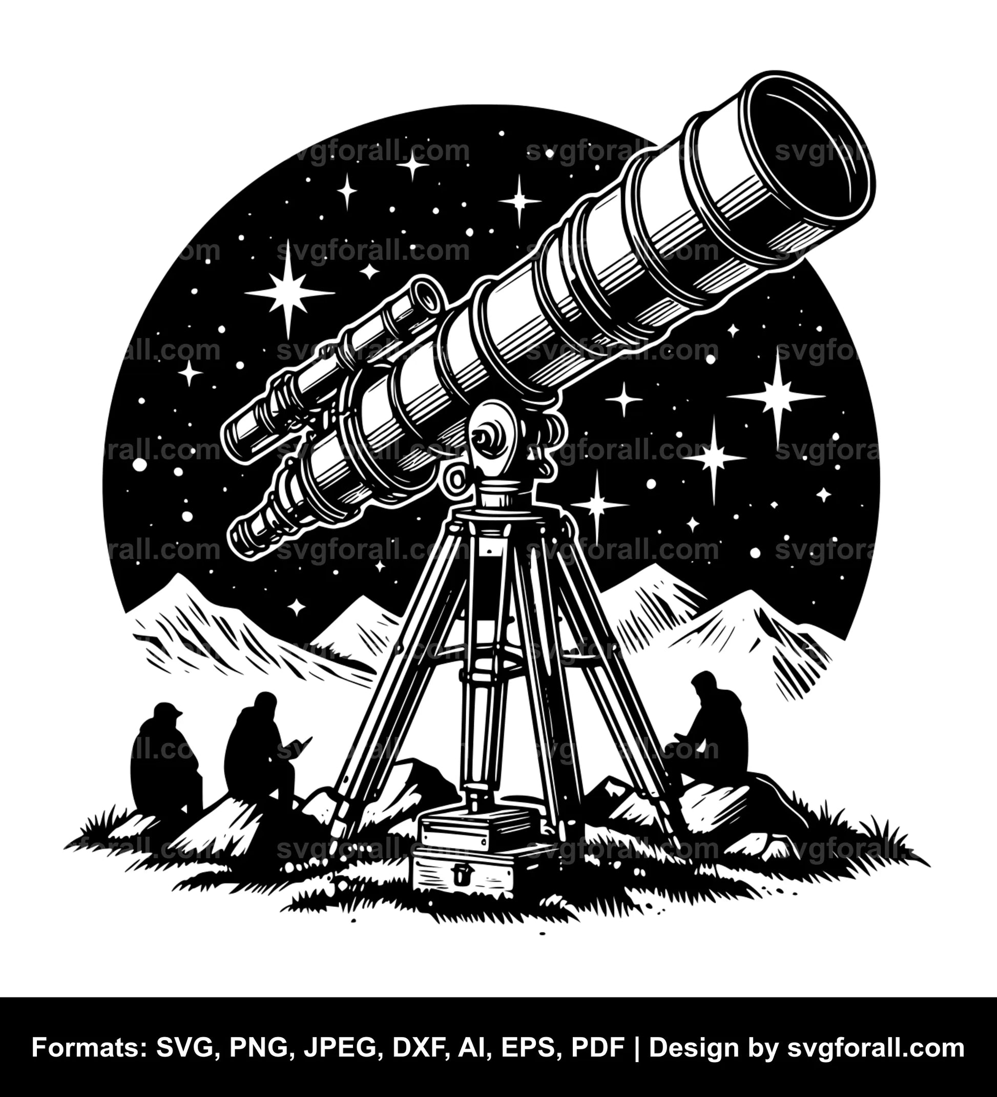 Telescope Vector SVG