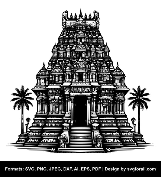 Temple SVG Vector