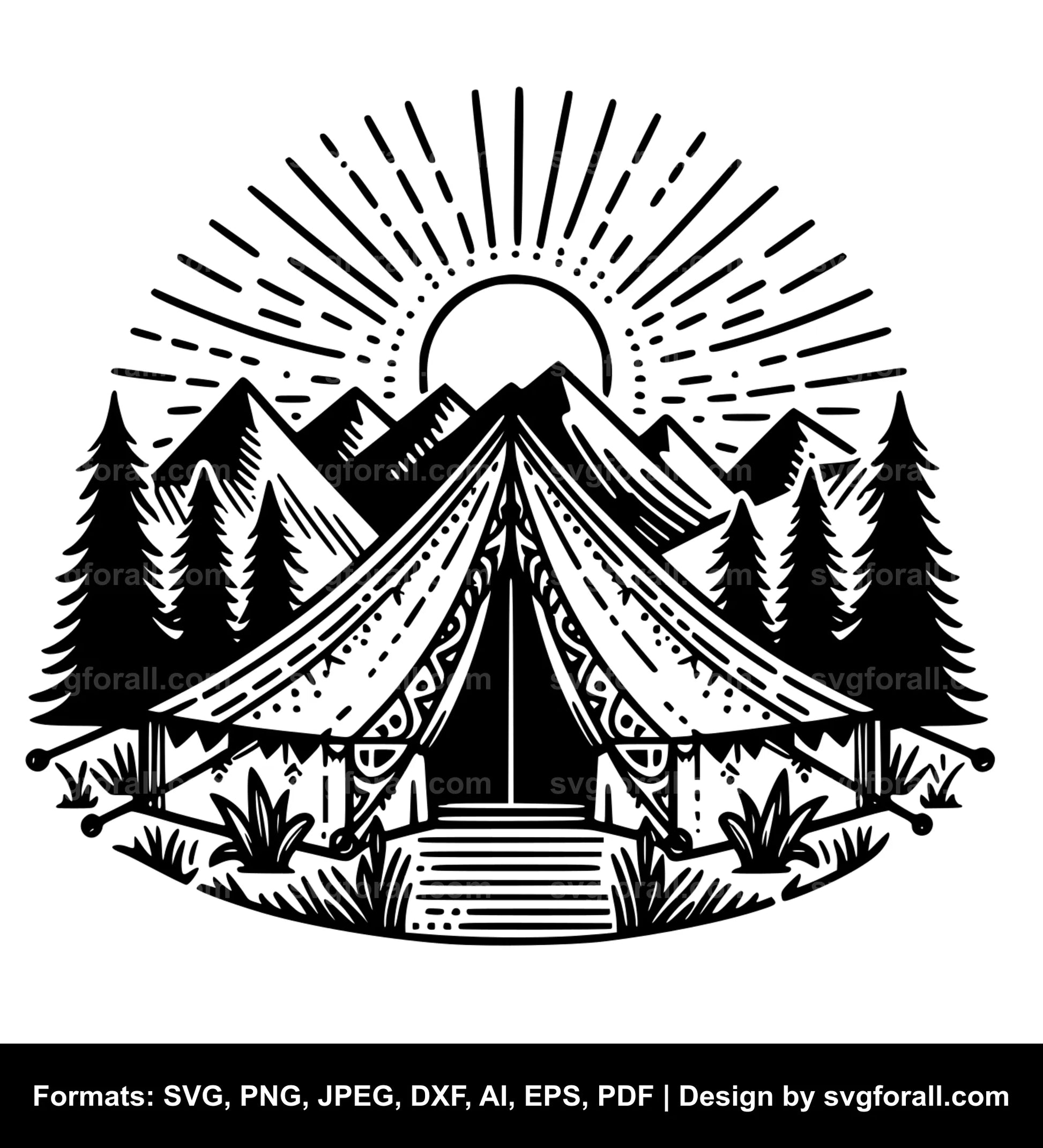 Tent SVG File