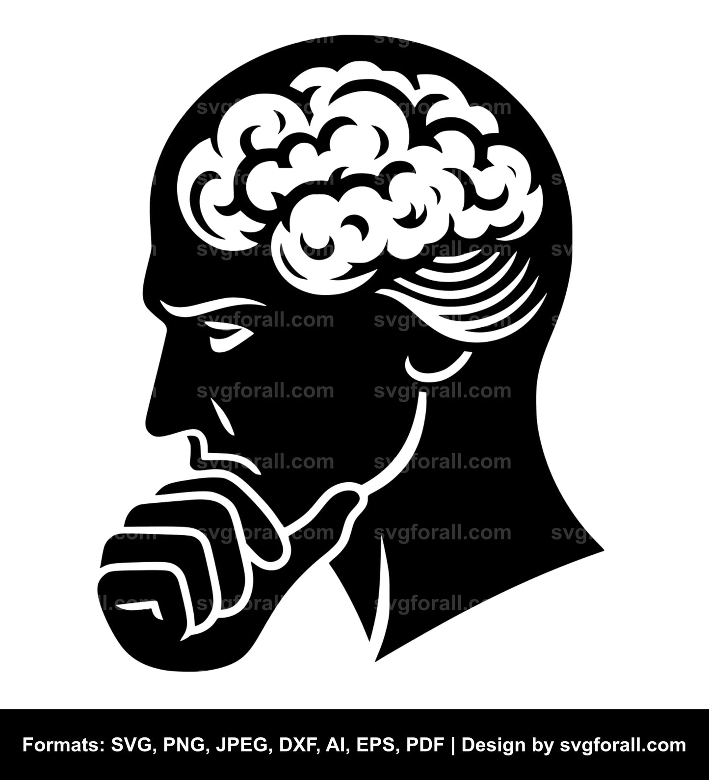 Thinking Man SVG PNG