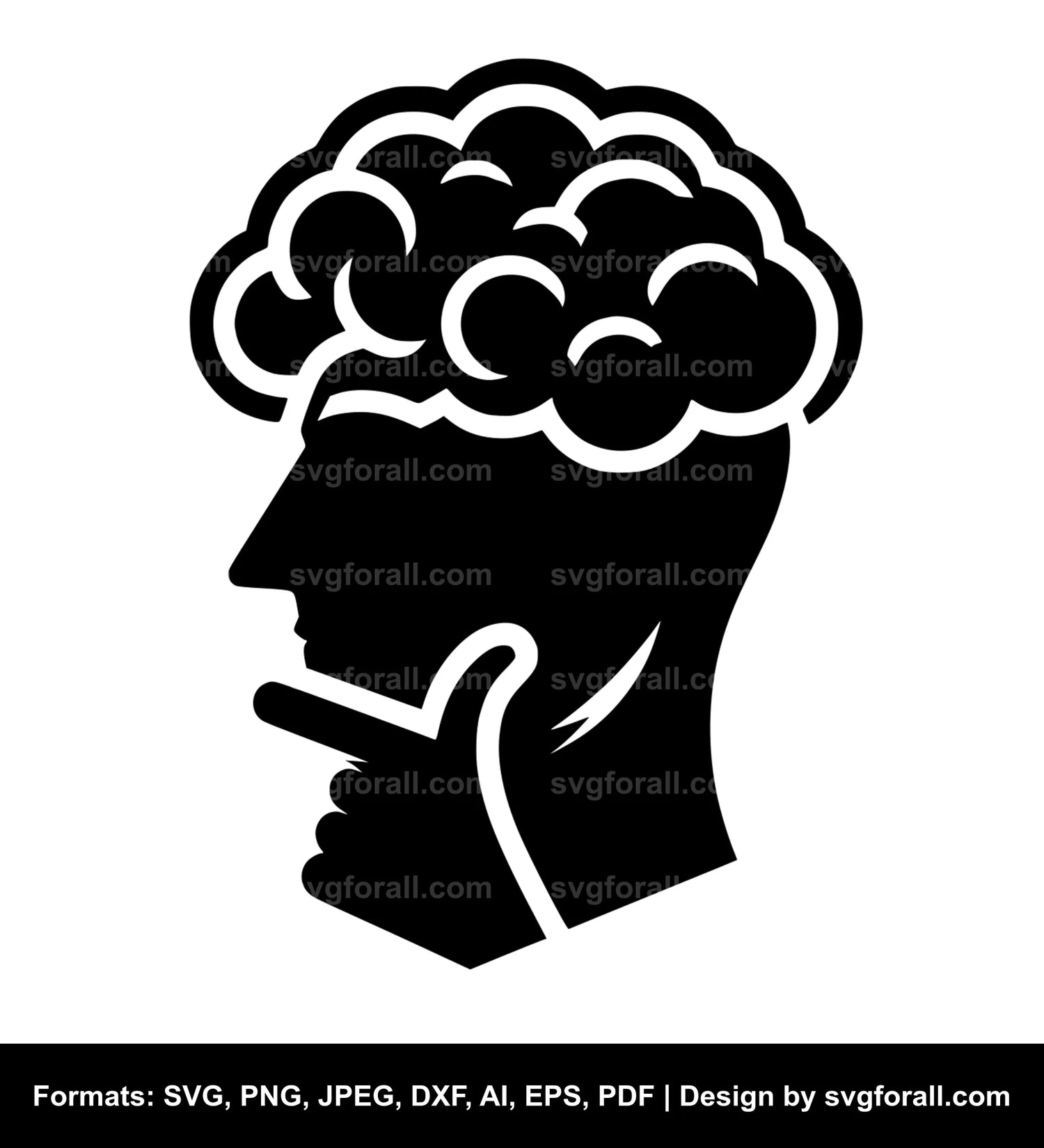 Thinking Man Vector SVG