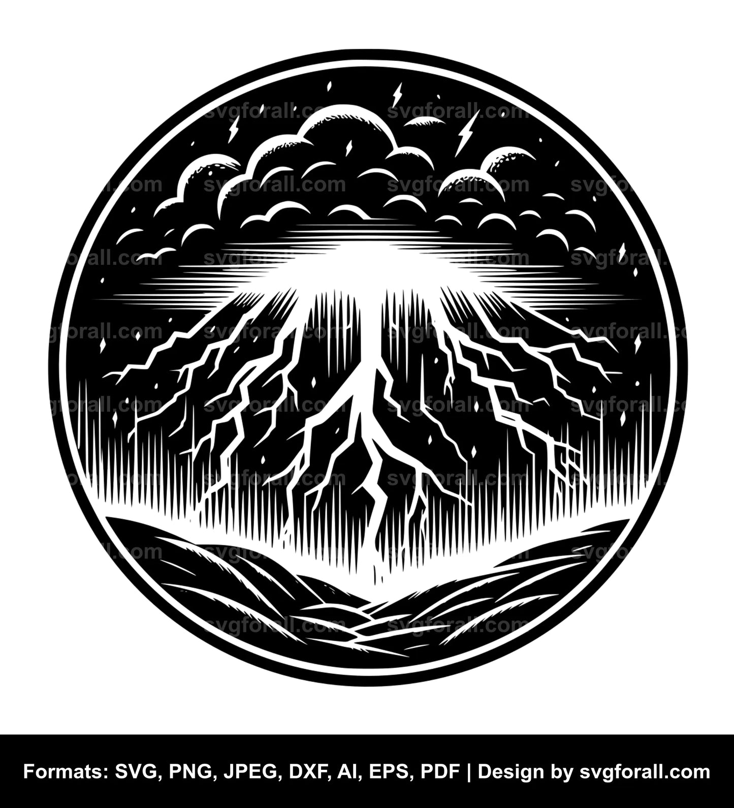 Thunderstorm SVG PNG