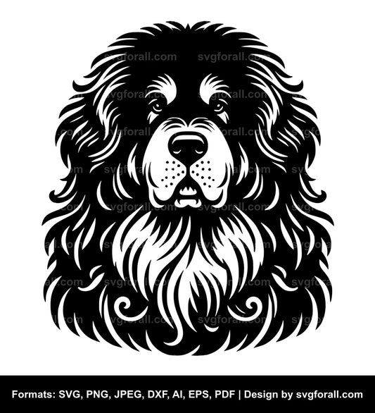 Tibetan Mastiff Dog SVG PNG