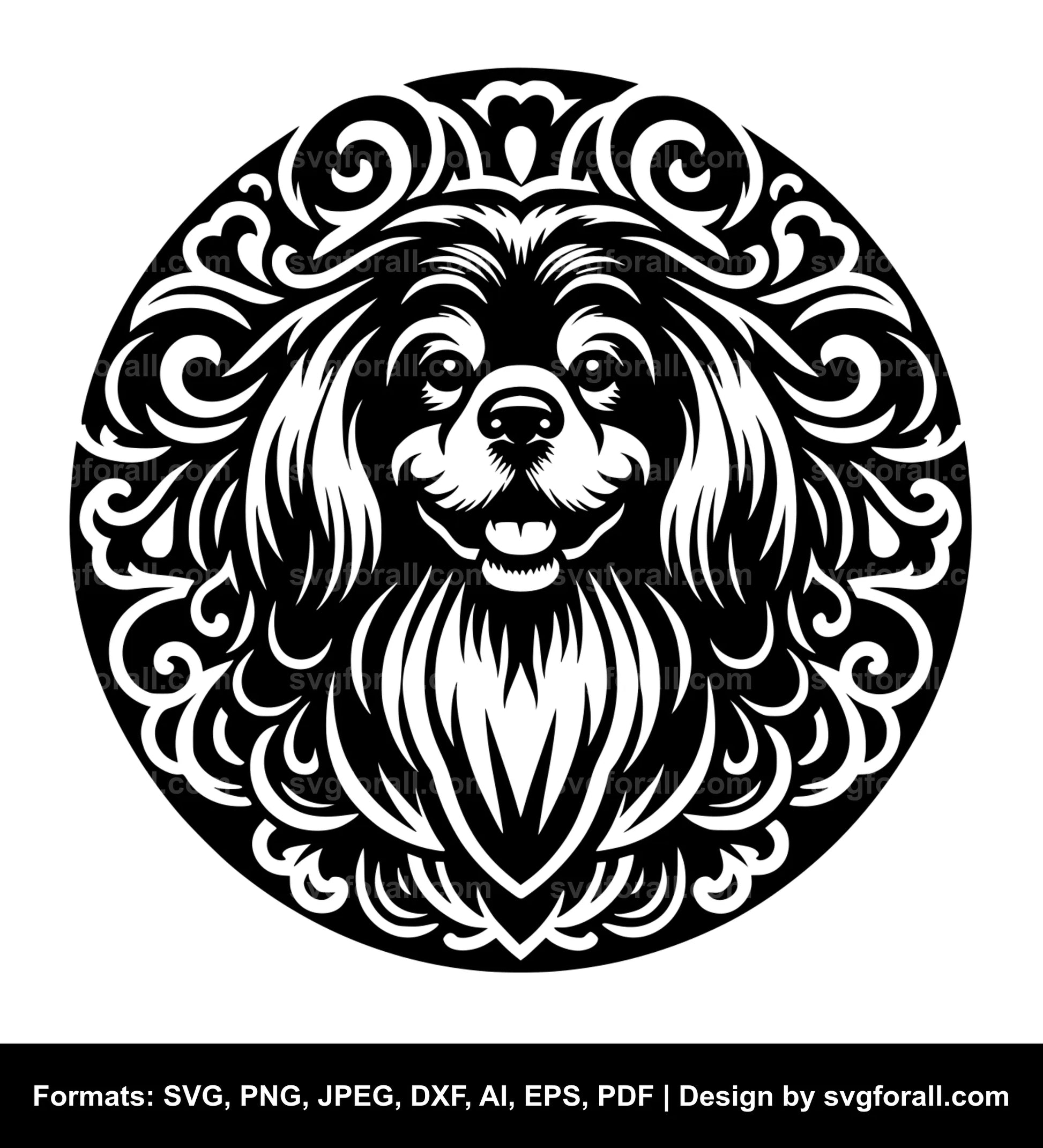 Tibetan Spaniel Dog SVG File