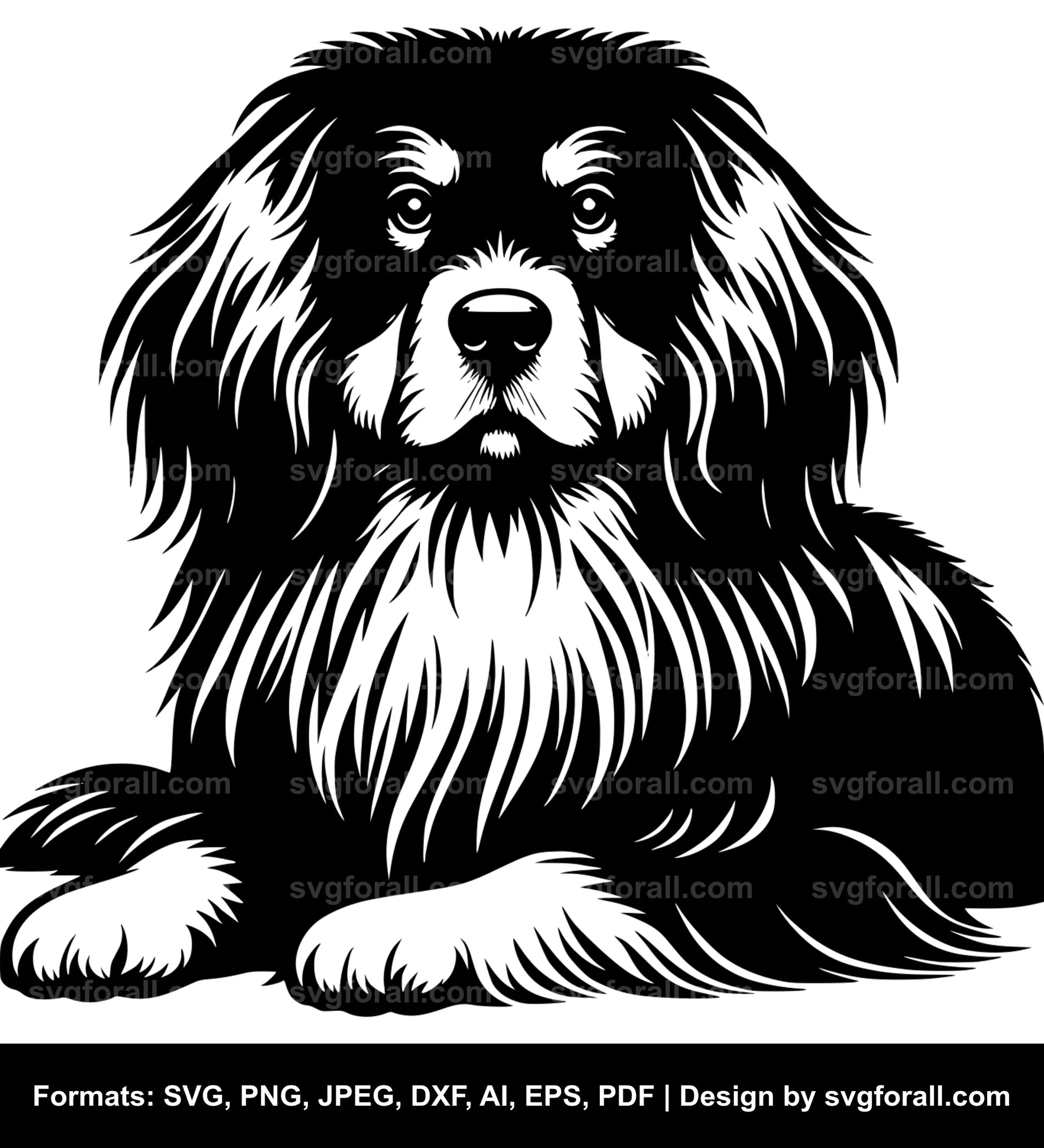 Tibetan Spaniel Dog SVG PNG