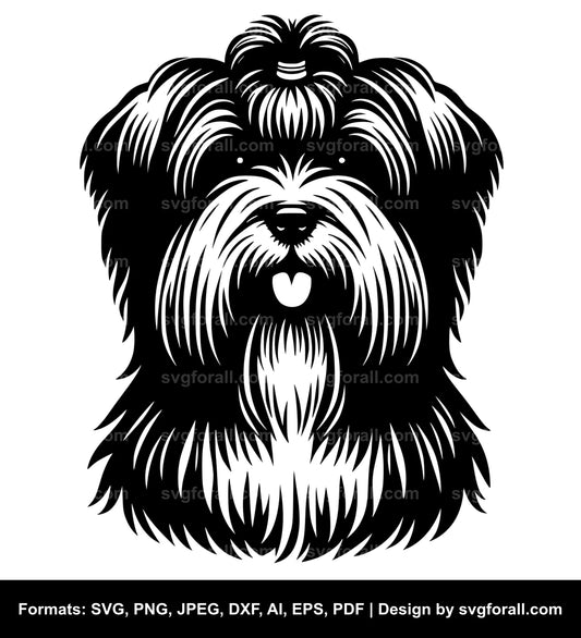 Tibetan Terrier Dog SVG Design