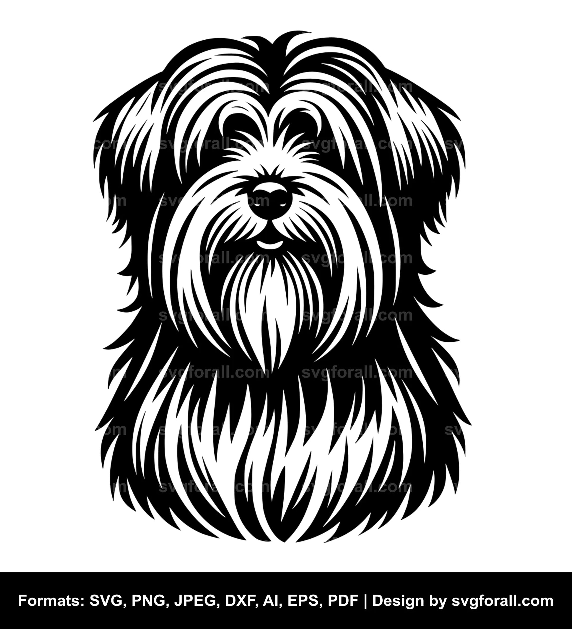 Tibetan Terrier Dog SVG File