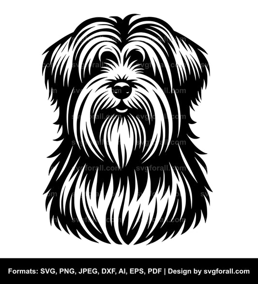 Tibetan Terrier Dog SVG File