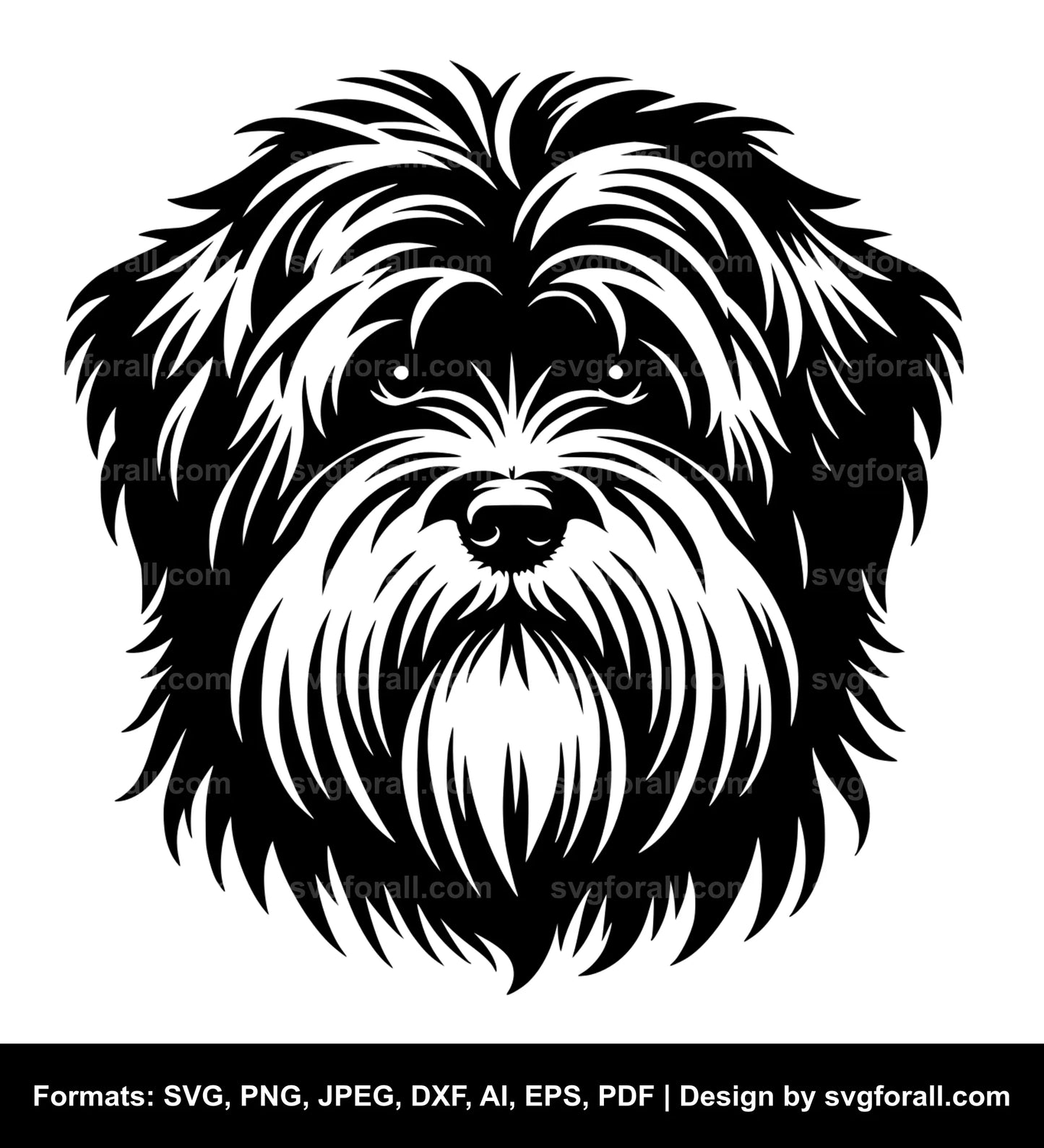 Tibetan Terrier Dog SVG Vector