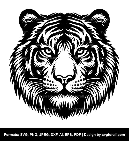 Tiger Face SVG PNG