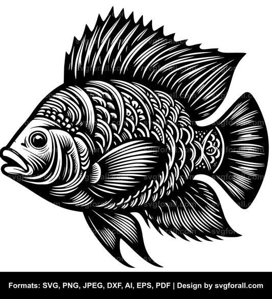 Tilapia Fish SVG PNG