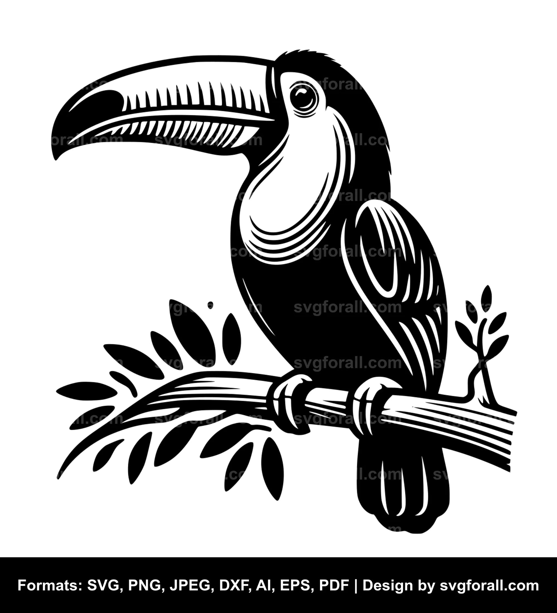 Toucan Black SVG