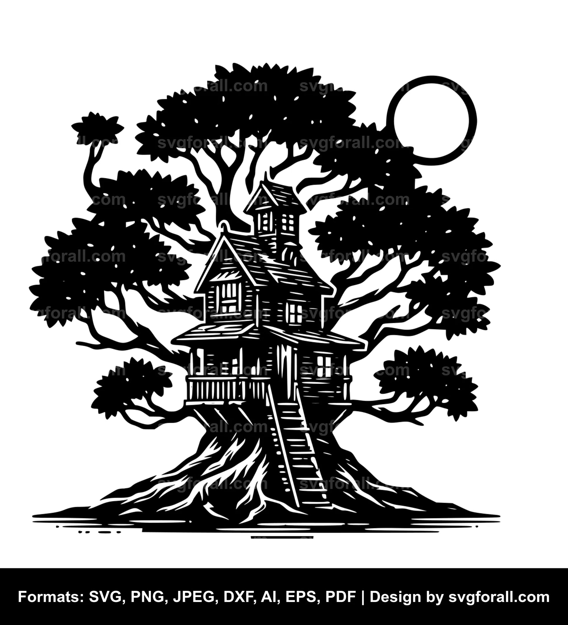 Treehouse Black SVG