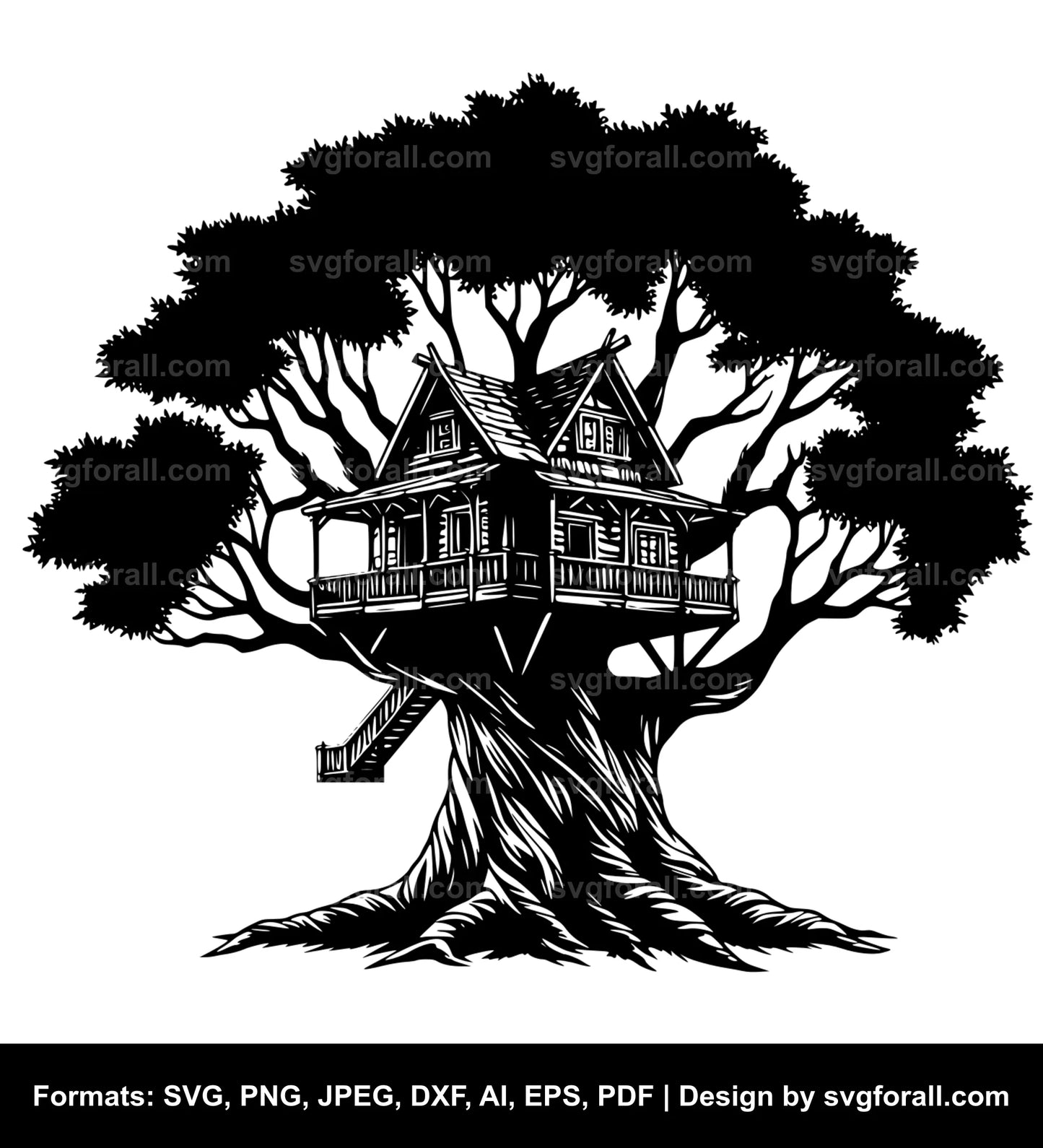 Treehouse Vector SVG