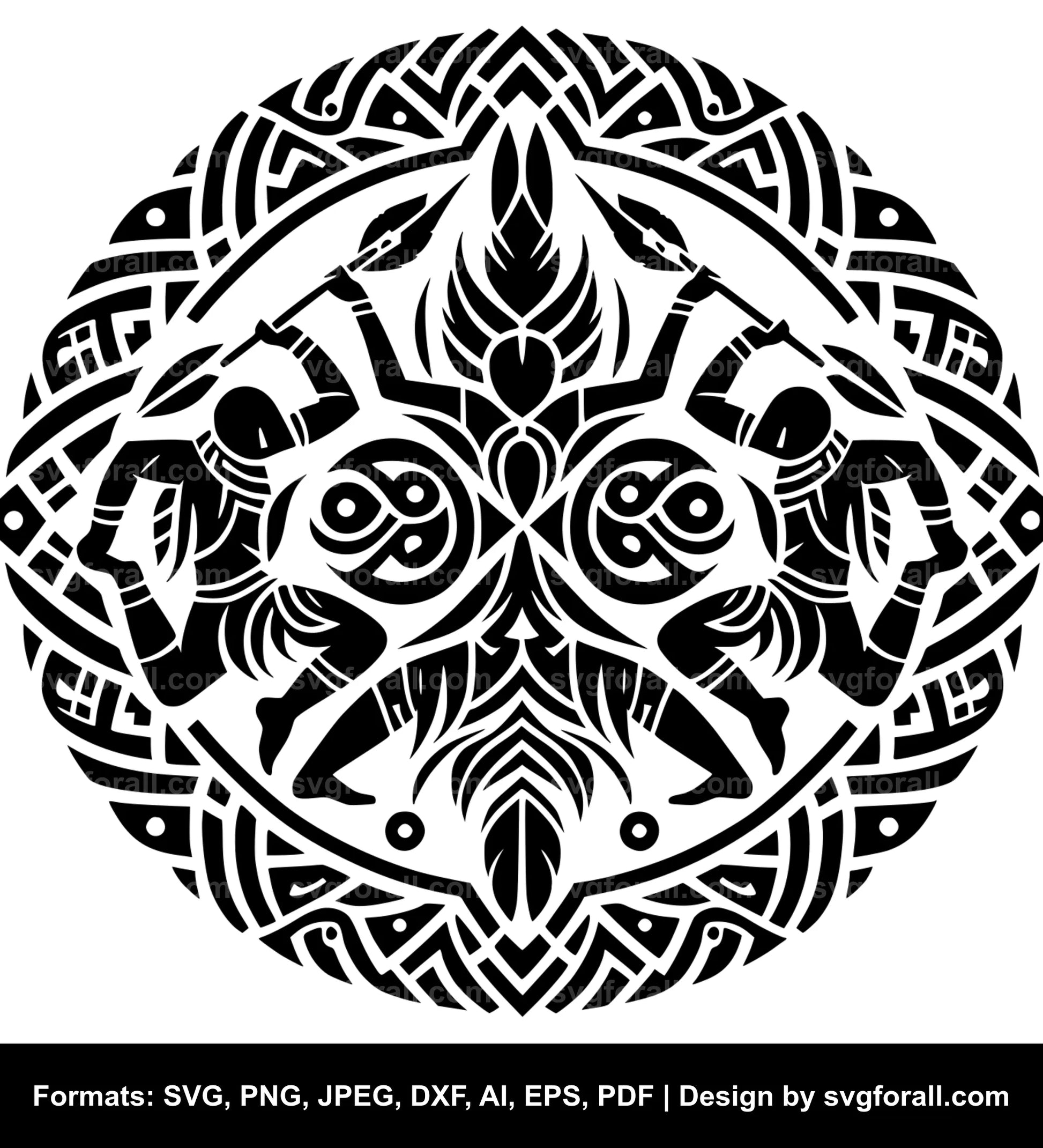 Tribal Dance SVG PNG