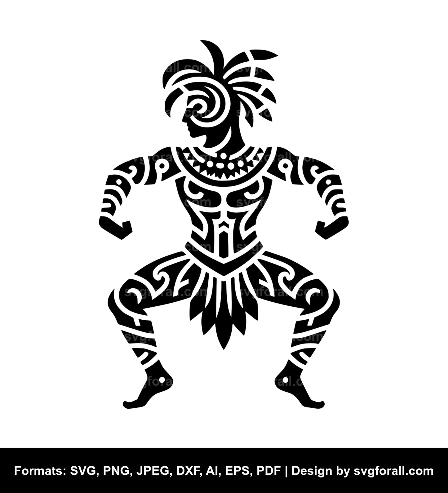 Tribal Dance SVG Vector