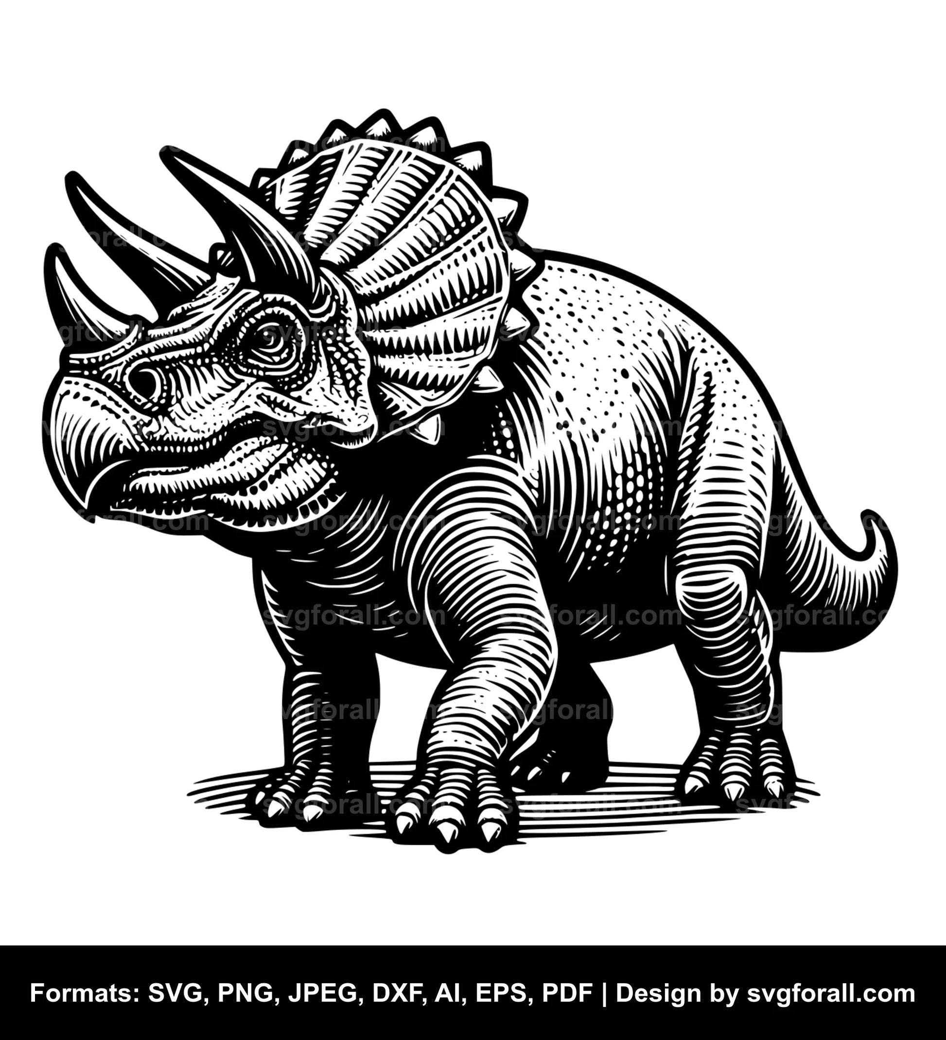 Triceratops SVG File