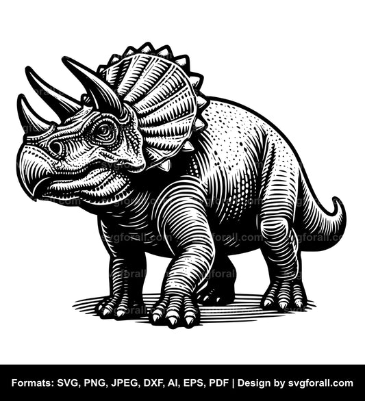 Triceratops SVG File