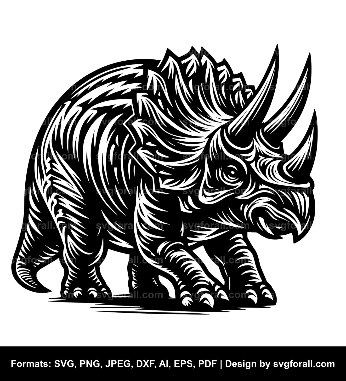 Triceratops SVG PNG