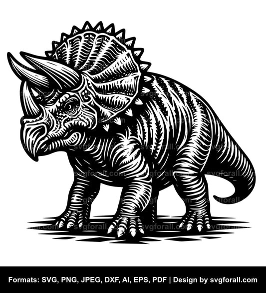 Triceratops SVG Vector