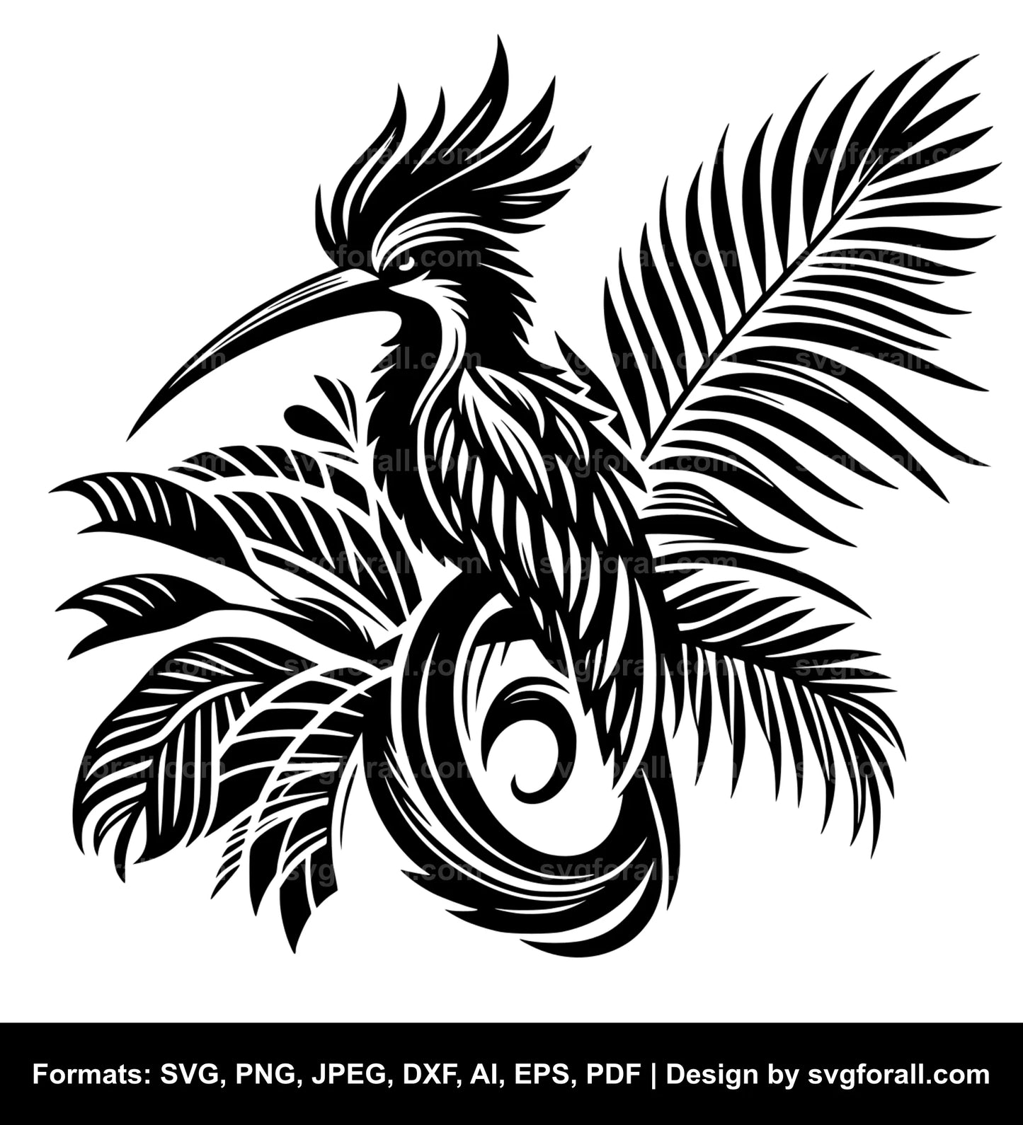 Tropical Bird Cricut SVG