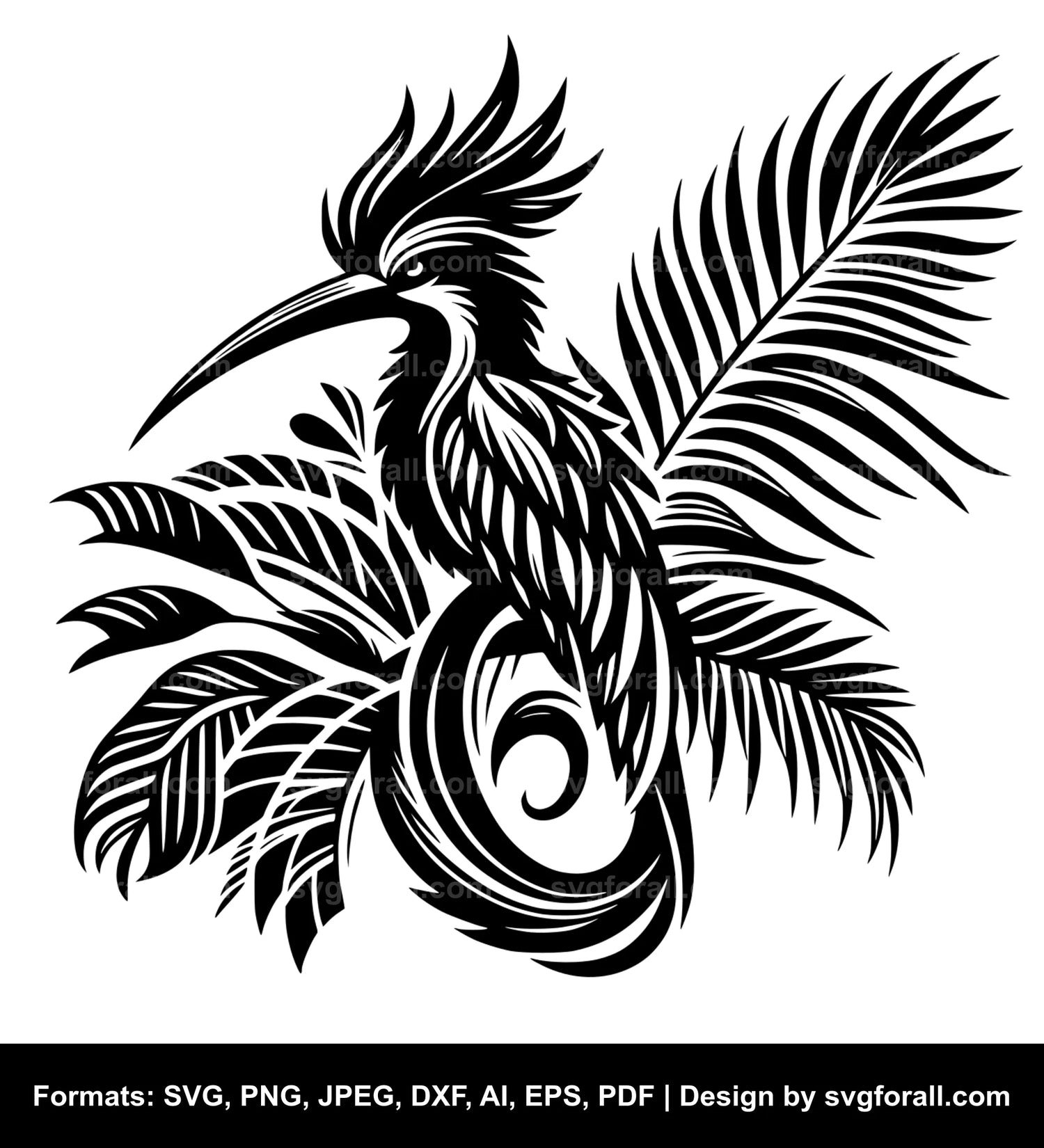 Tropical Bird Cricut SVG