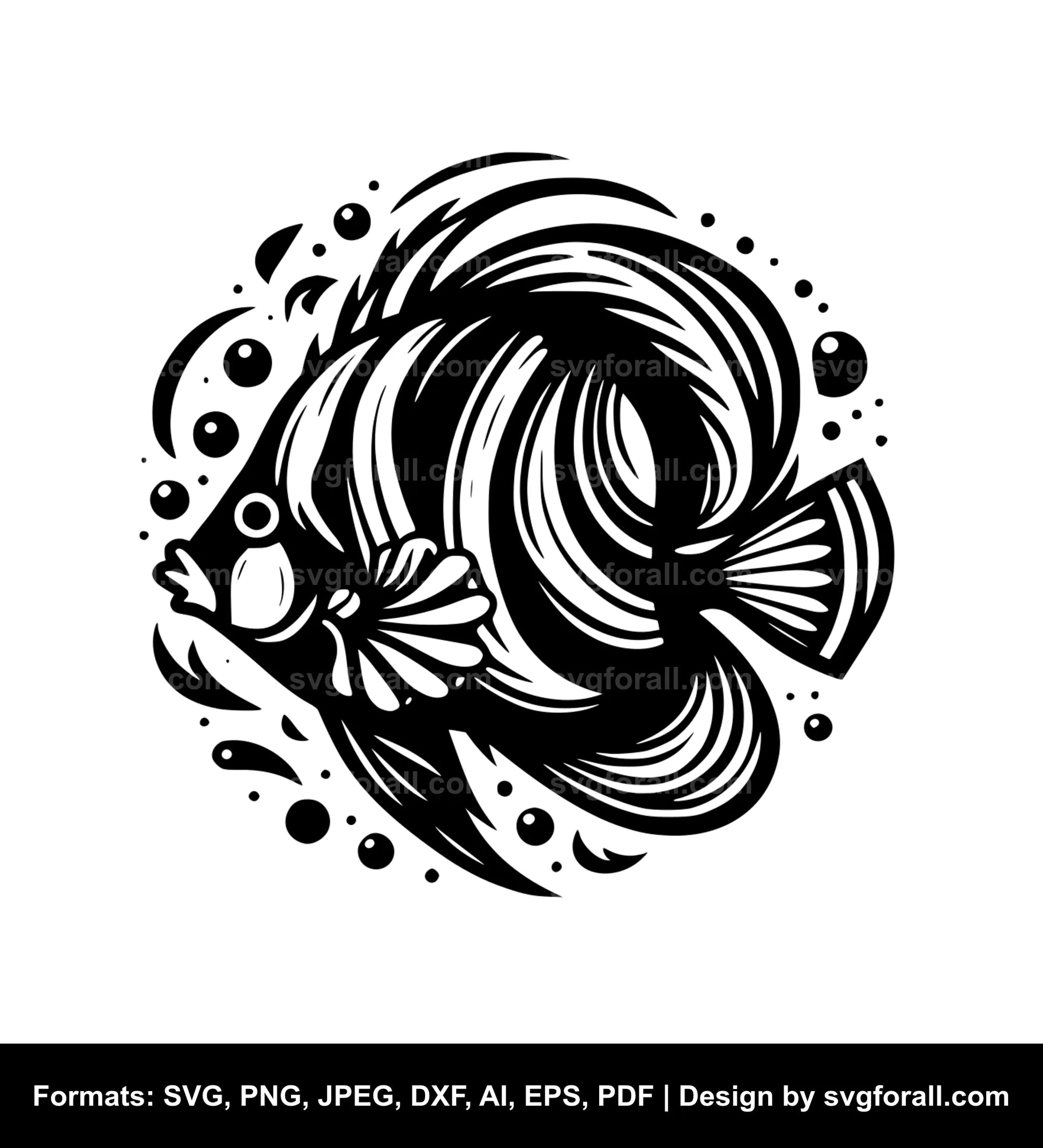 Tropical Fish Vector SVG