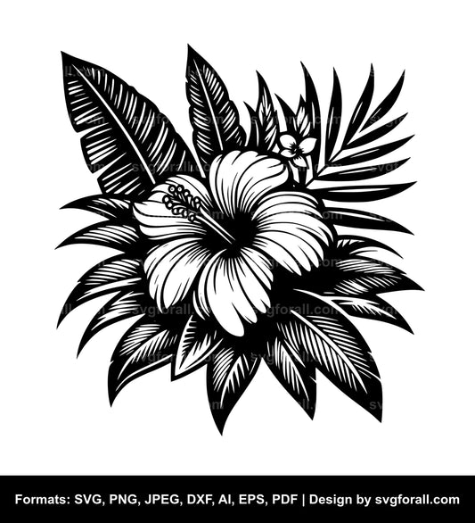 Tropical Flower SVG