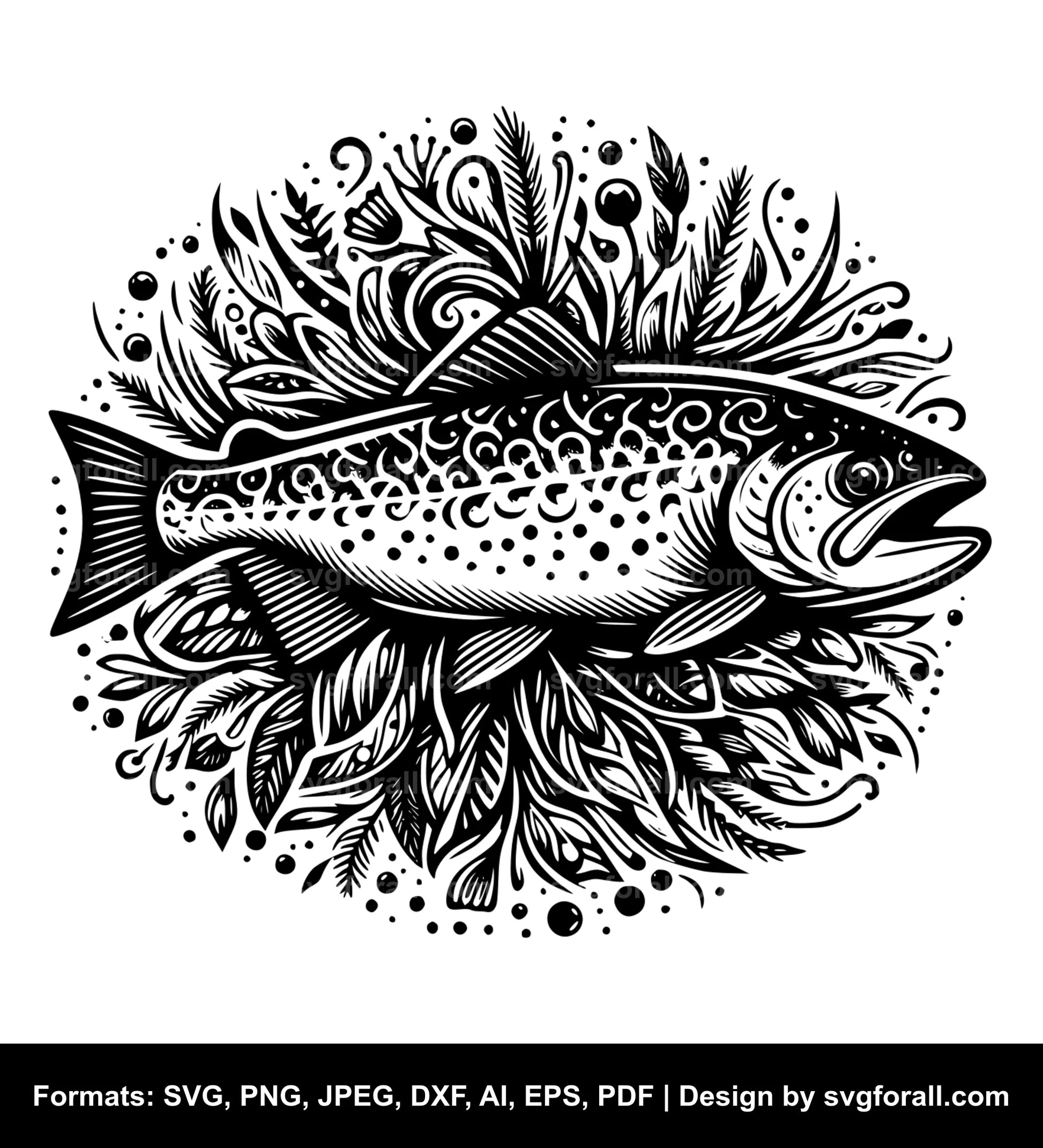 Trout SVG Vector