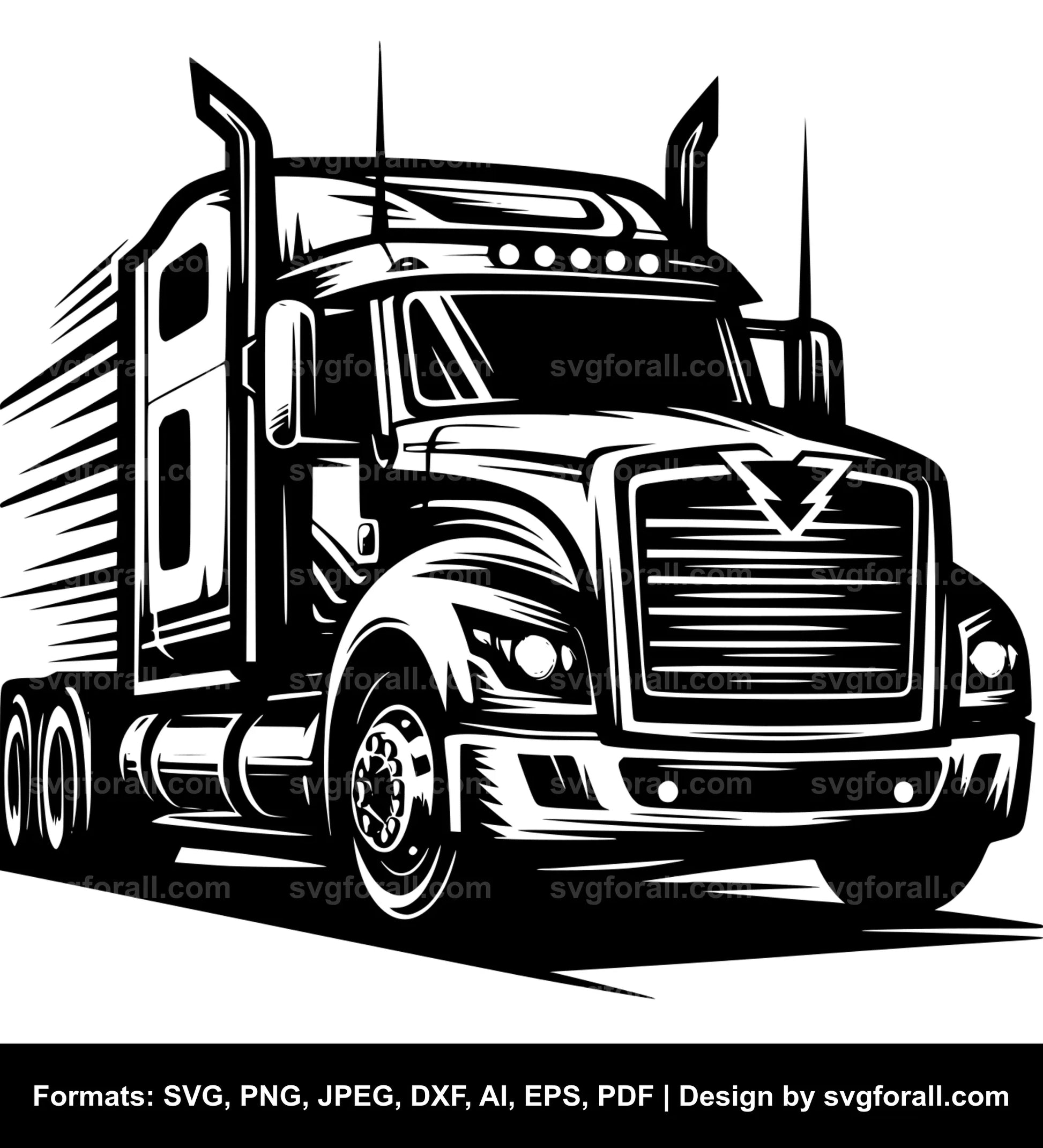 Trucker Clipart SVG