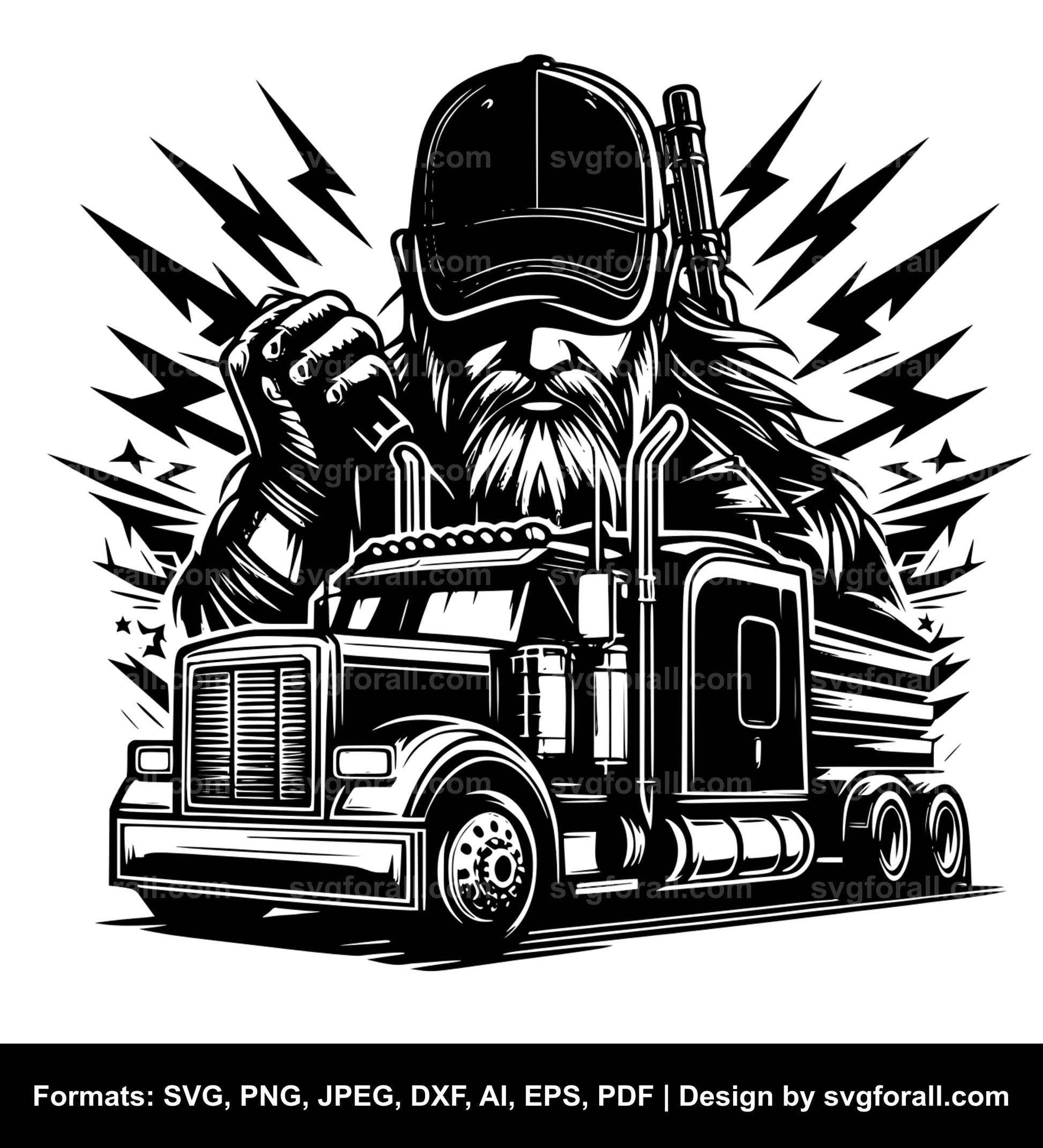 Trucker SVG File